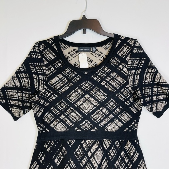 Nina Leonard Women's Plaid Flounce-Hem Dress - Picture 4 of 11